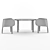 Elephant Table & Chair Set 3D model small image 3