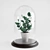 Botanical Bell Jar 3D model small image 1