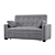  Comfy and Chic Sofa: Perfect for Every Living Space 3D model small image 1