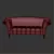 Cozy Elegant Sofa 3D model small image 3