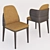 Sleek Manda Wood Busnelli Chair 3D model small image 1