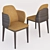 Sleek Manda Wood Busnelli Chair 3D model small image 2