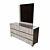 Italian Grey Lacquer Dresser 3D model small image 2