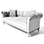 Baker Paris Sofa: Timeless Elegance 3D model small image 3