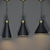 Elegant Trio of Ceiling Lights 3D model small image 2