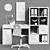 Modern Workspace Set 3D model small image 3