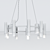 Modern Loft Chandelier | 60cm Diameter 3D model small image 3