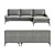 West Elm Alto 2-Piece Sectional: High-Detail & Versatile 3D model small image 2