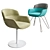 Mood Lounge Chair Collection 3D model small image 3