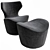 Stylish Papilio Armchair 3D model small image 1