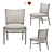 Midcentury John Kean Dining Chair 3D model small image 2