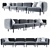 Vision Modular Sofa 3D model small image 1