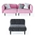 Vision Modular Sofa 3D model small image 2