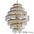 Elegant Luna Chandelier - Modern Indian Design 3D model small image 1