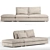 Sleek NOW-MOVE Sofa Set 3D model small image 1