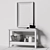 Havsta Console Table with Hemnes Mirror 3D model small image 3