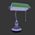 Classic Banker Desk Lamp 3D model small image 2