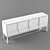 Prisma Glass & Wood Sideboard 3D model small image 2