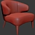 Luxury Minotti Aston Armchair - Timeless Elegance 3D model small image 2