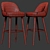 375 Walter Knoll Barstool: Sleek & Stylish Seating Solution 3D model small image 3