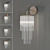 Sleek GS Wall Light in Black Nickel 3D model small image 1