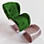 Elegant Toranj Armchair: Designed & Rendered with Vray 3D model small image 2