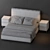 Modern Minimalist Bed Set 3D model small image 3