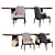 Elegant Charla Dining Set 3D model small image 1