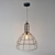 Rustic Noir Pendant Lamp 3D model small image 2