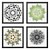 Contemporary Botanical Mandala Art 3D model small image 1