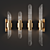 Elegant Gold Tycho Wall Light 3D model small image 2