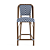 Rattan-Style Aluminum Patio Bar Stool 3D model small image 2