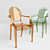 Sleek Ghost Chair 3D model small image 1