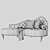 Elegant and Timeless Chaise Lounge 3D model small image 2