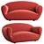 L'Agostina Sillon: Stylish Design, Timeless Elegance 3D model small image 1