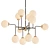 Vintage-inspired Bistro Globe Chandelier 3D model small image 1