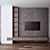 Sleek TV Wall Unit 3D model small image 1