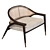 Elegant Wormley Lounge Armchair 3D model small image 1