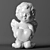 Heavenly Messenger: Angel Figurine 3D model small image 1