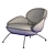 Baixa Softline Fabric Armchair 3D model small image 3