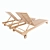 PORTO Wooden Deck Chair 3D model small image 3