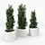 Contemporary Triangular Natural Stone Planter for Public Spaces - Bilbao 3D model small image 2