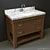 Elegant Classic Bathroom Vanity 3D model small image 1