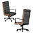 Queen Leather Office Chair 3D model small image 2