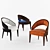 Selva Peggy Leather Chair 3D model small image 1