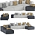 Luxury Italian Natuzzi Sofa 3D model small image 1