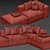 Luxury Italian Natuzzi Sofa 3D model small image 3