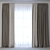 Elegant Velvet Curtain 3D model small image 1