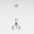 Modern Metal and Acrylic Pendant Light 3D model small image 1