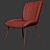 Lilac Velvet Occasional Chair 3D model small image 3